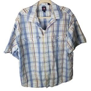 Vintage Panhandle Slim Mens Plaid Western Shirt Snap Sz XL Cowboy Rodeo Country